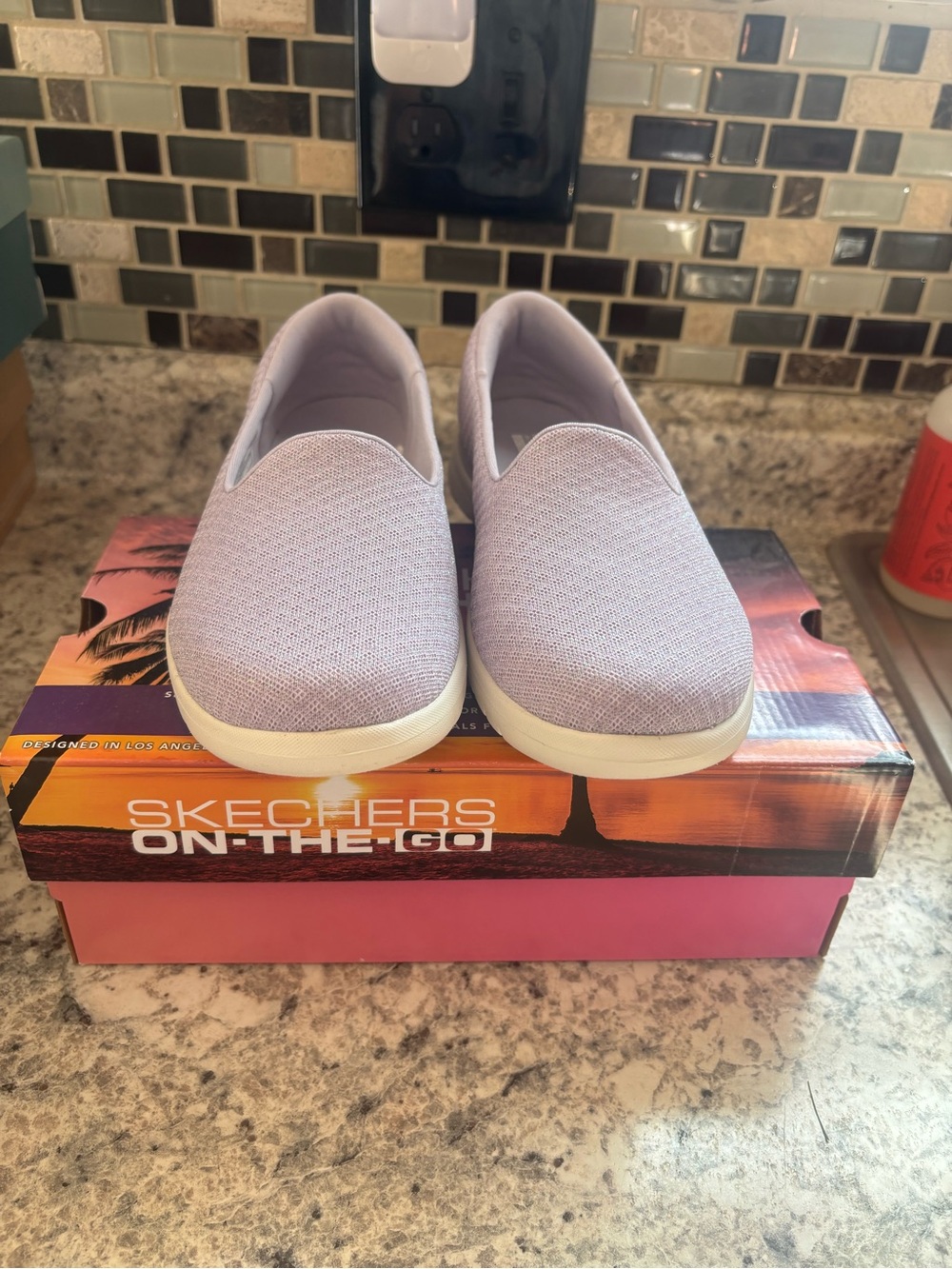 Skechers air cooled slip ons